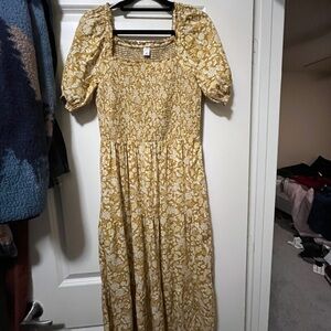 Old Navy Yellow Floral Dress